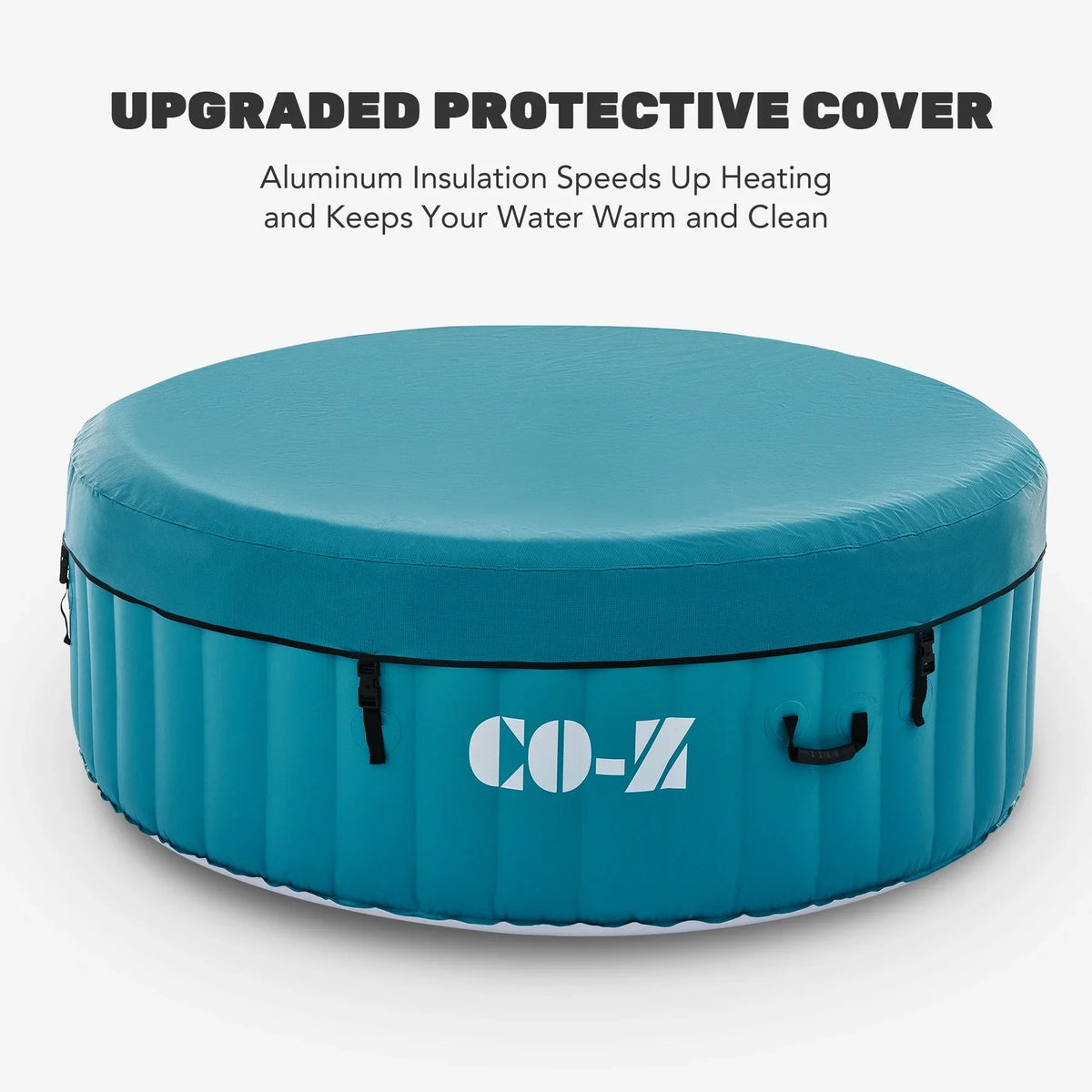 CO-Z 6ft Inflatable Hot Tub Pool with Massage Jets, Green