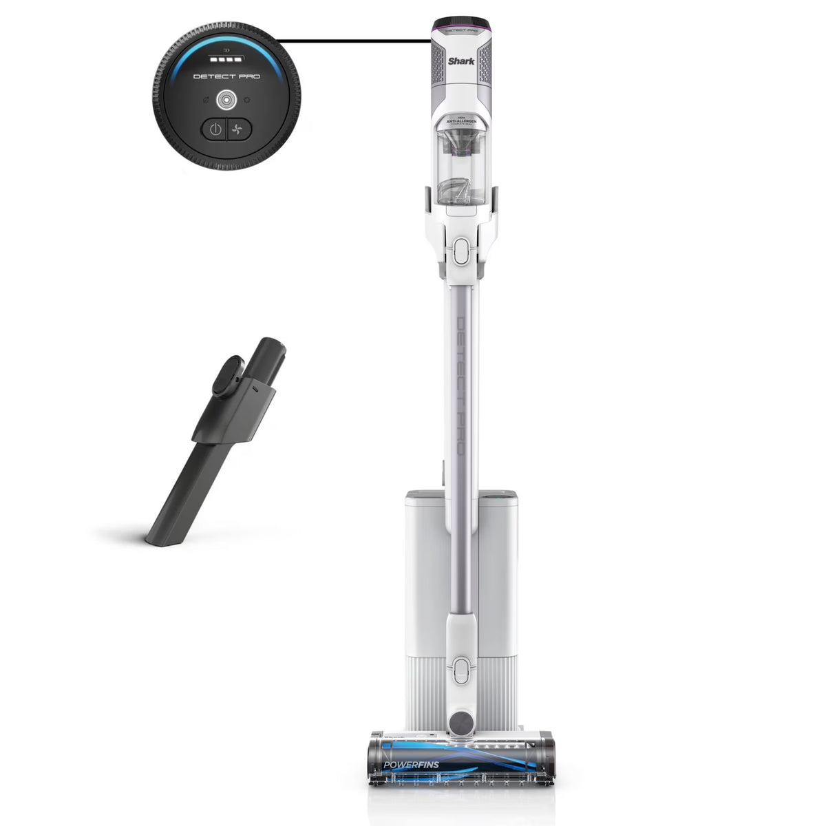 Shark Detect Clean & Auto Empty System, Cordless Stick Vacuum Cleaner- PowerFins Brushroll, LED Headlights