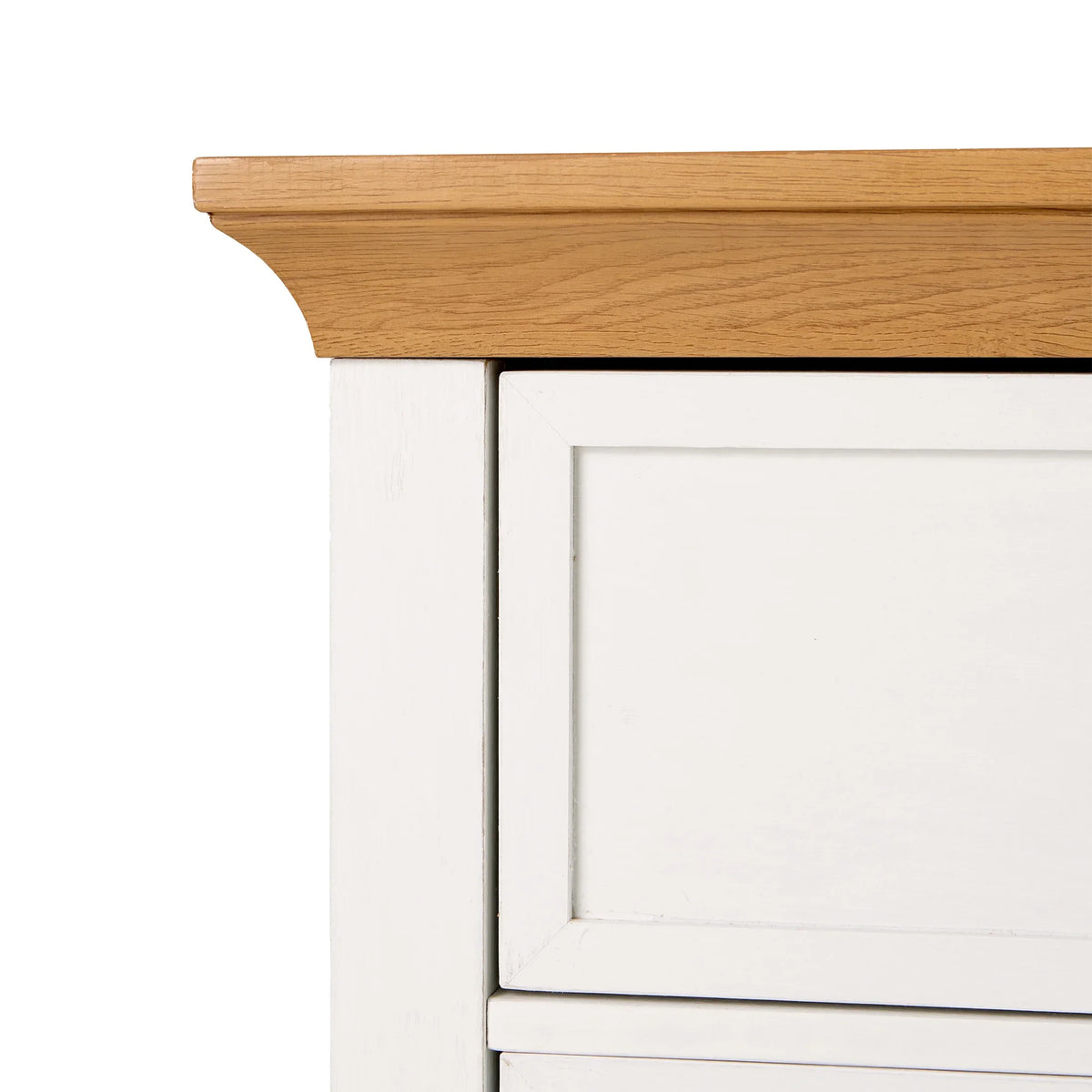 Better Homes & Gardens Canton 3-Drawer Nightstand, Textured White and Light Honey