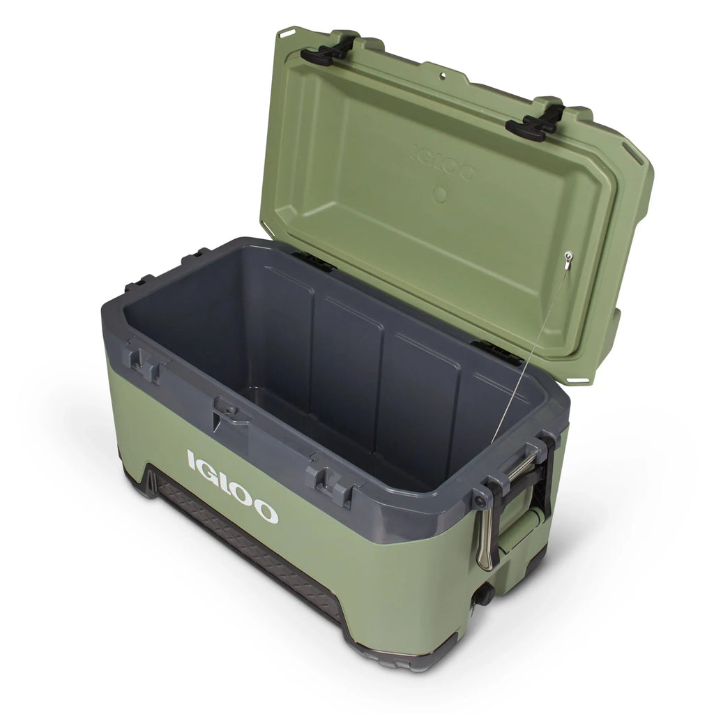 Igloo 72 QT BMX Ice Chest Cooler with Cool Riser Technology, Oil Green