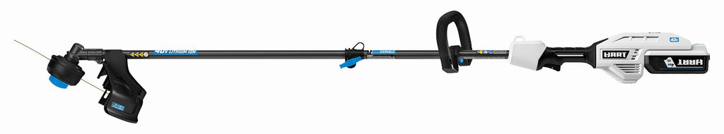 HART 40-Volt Cordless Attachment Capable 15-inch String Trimmer Kit, (1) 4.0Ah Lithium-Ion Battery