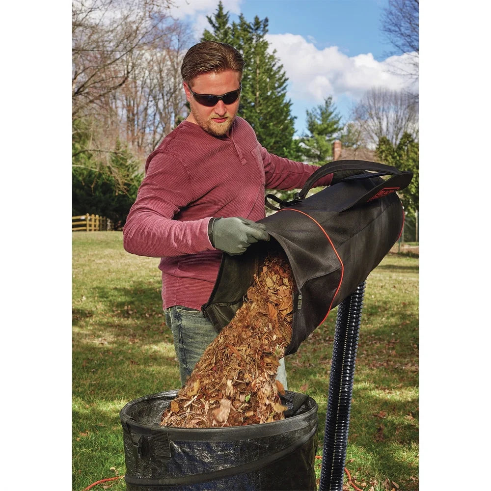 BLACK+DECKER VACPACK 120V/240V 12 Amp Corded 3-in-1 Leaf Blower/Vacuum/Mulcher, (BEBL7000)