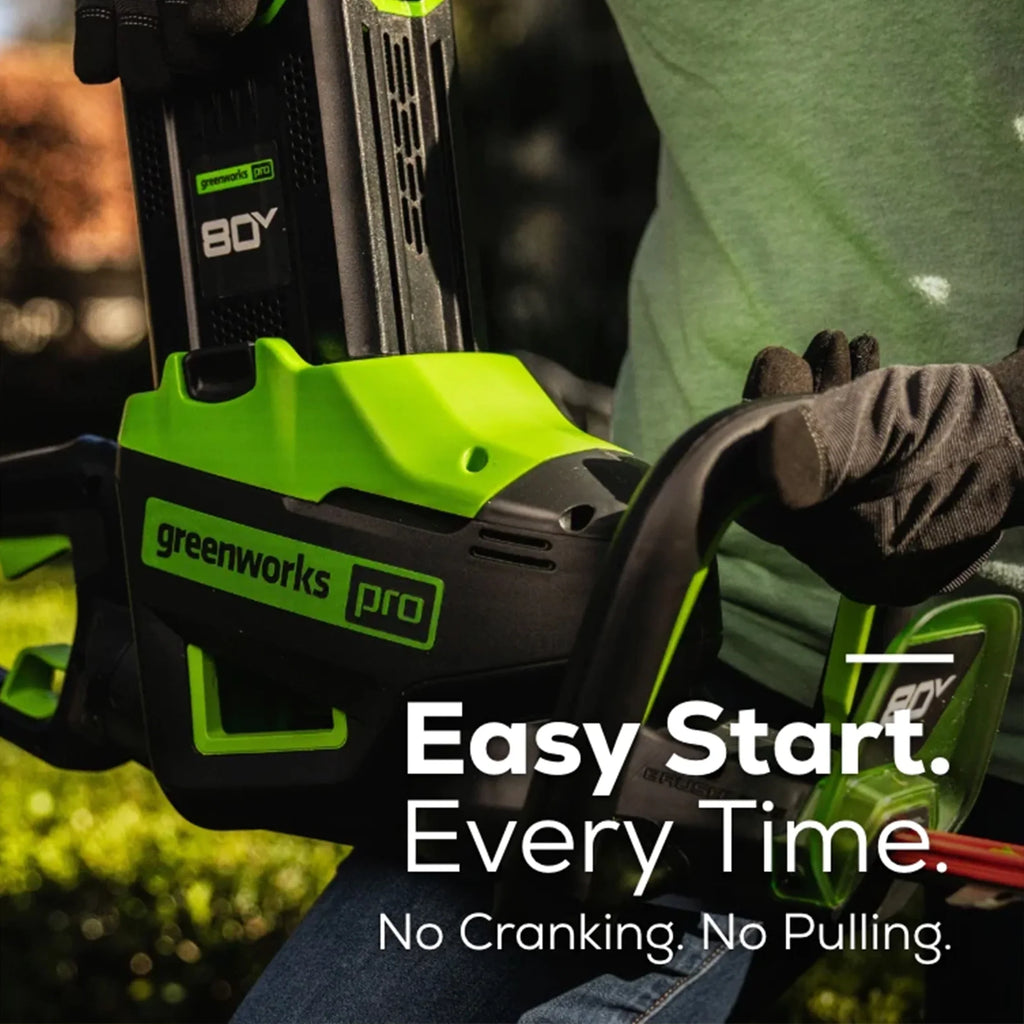 Greenworks 80V 26" Brushless Hedge Trimmer with (1) 2Ah Battery & 4Ah Charger 2203902
