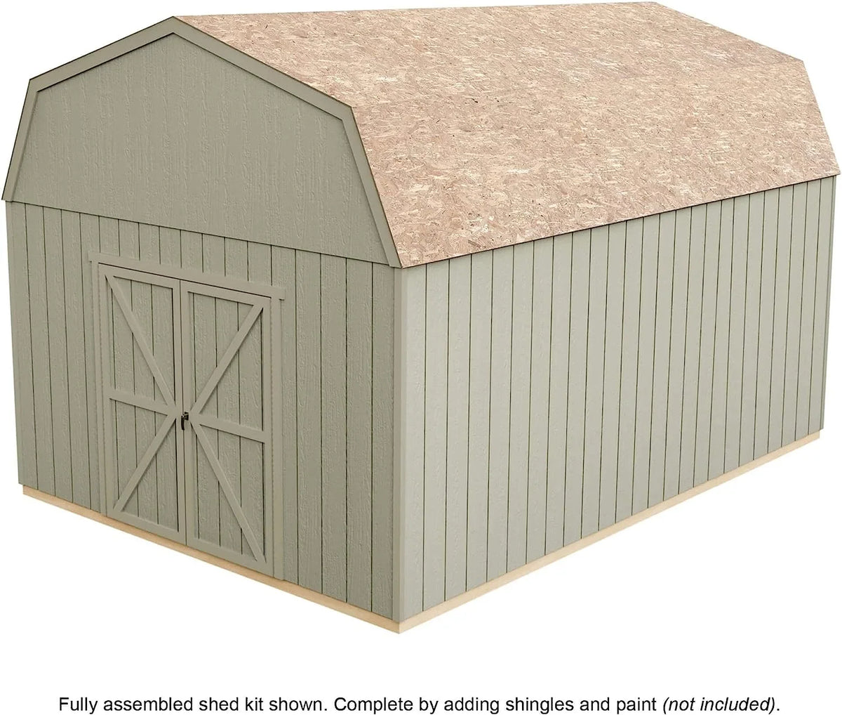 Handy Home Products Hudson 12 ft. x 16 ft. Wood Storage Shed