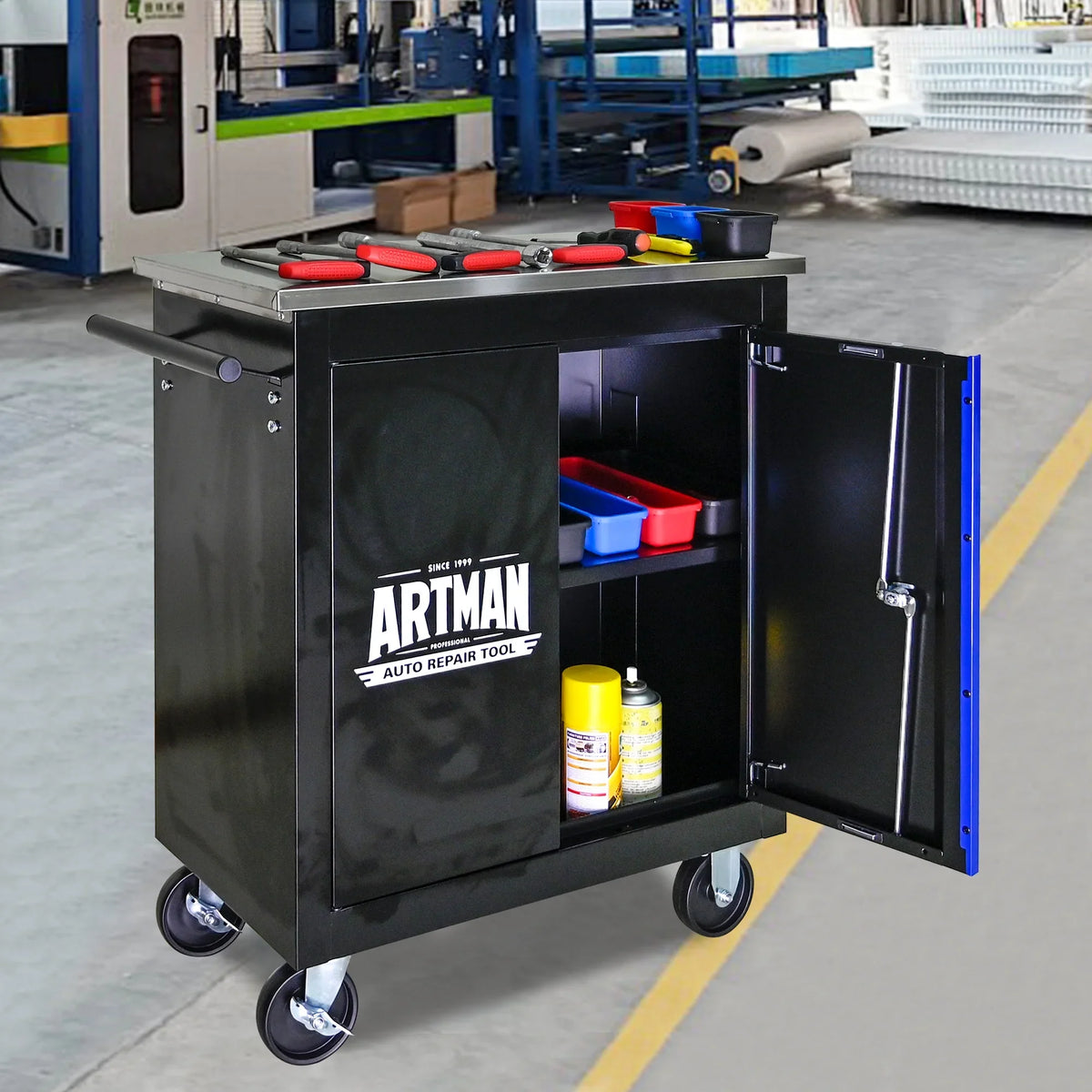 ARTMAN 6-Drawer Tool Storage Chest with Lockable Wheel,6 Drawer Tool Storage Cabinet for Garage, Warehouse, Repair Shop