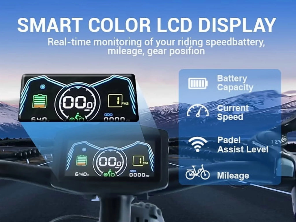 (US in Stock) 5000W Peak Dual Motor Electric Bike for Adults, 60V 25AH Removable Battery Ebike, 50MPH AWD 21-Speed Mountain Snow E-Bike with 26" x 4.0 Fat Tire, Long Range Mountain Off-Road EBikes