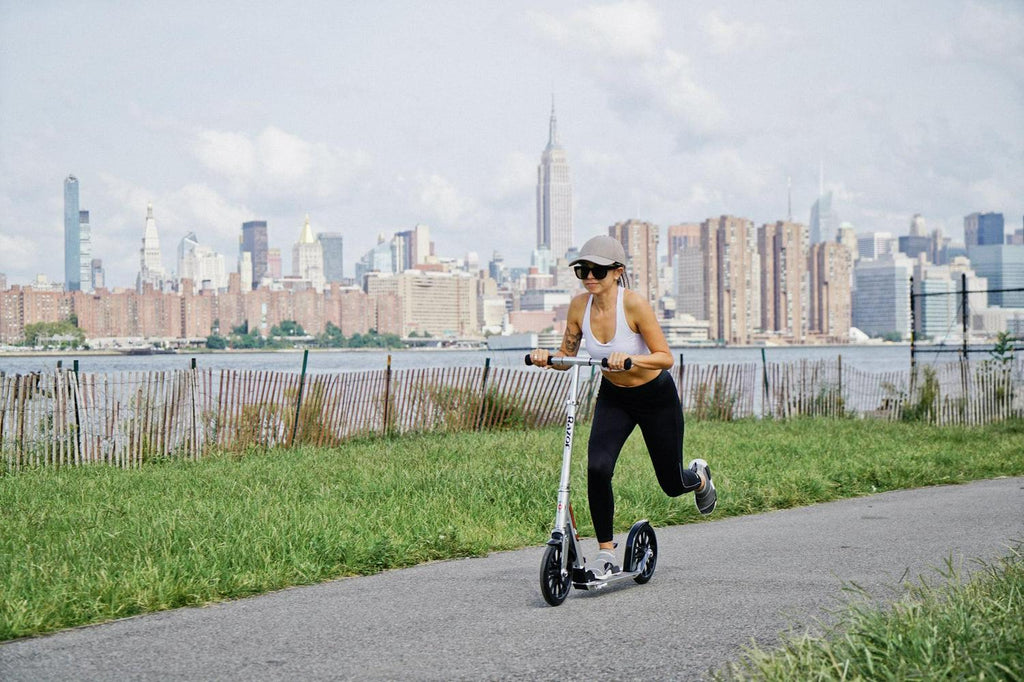 Razor A6 Kick Scooter - 10″ Wheels. Anodized Aluminum. Foldable. Lightweight. for Teen & Adult