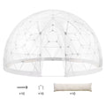 9.5FT Outdoor Bubble Tent �C Transparent Dome Camping Shelter with Zip Door & Windows �C Waterproof Pop-Up Tent for Stargazing, Backyard, Patio & Glamping �C Portable Instant Setup