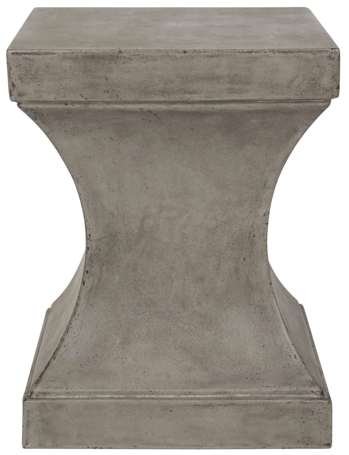 Safavieh Curby Outdoor Modern Concrete Accent Table - Dark Grey
