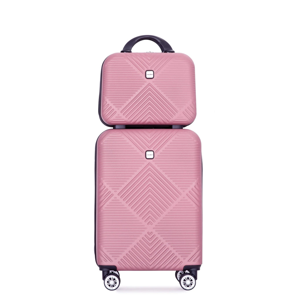 Tripcomp Luggage Sets 4 Piece Suitcase Set (14/20/24/28)Hardside Suitcase with Spinner Wheels Lightweight Carry on Luggage(Black)