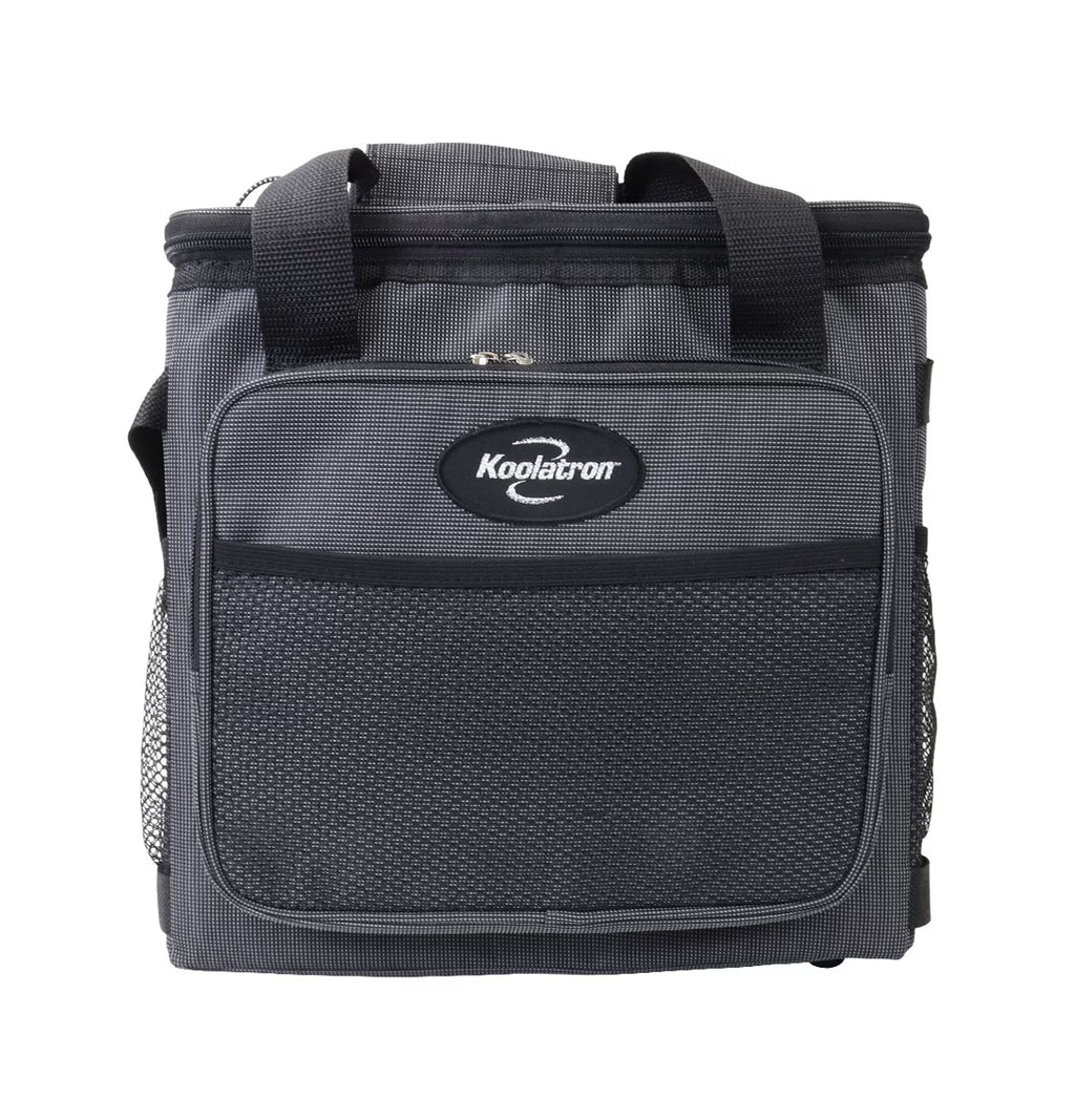 Koolatron Thermoelectric Iceless Electric Cooler Bag, 12Volt 26 qt (25 L) Black Gray