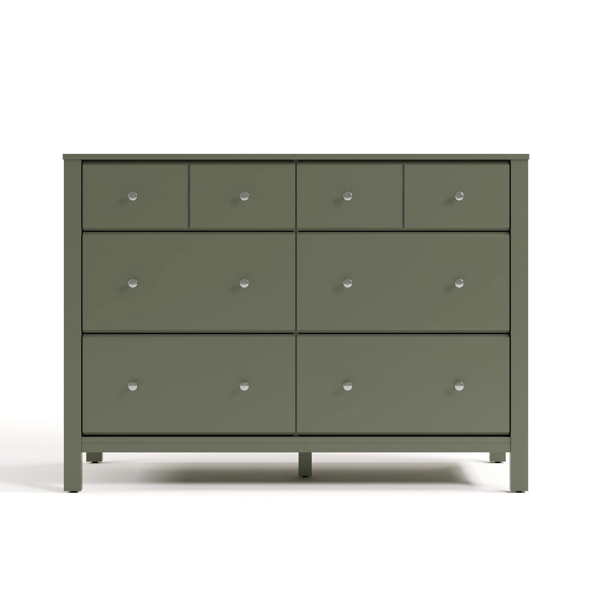 Storkcraft Horizon 6 Drawer Nursery Double Dresser, Driftwood