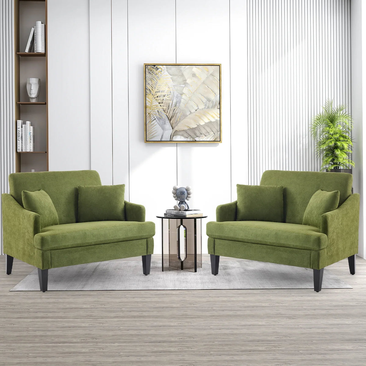 Bezseller Oversized Accent Chair with High Back, Armchair for Living Room or Bedroom, Beige