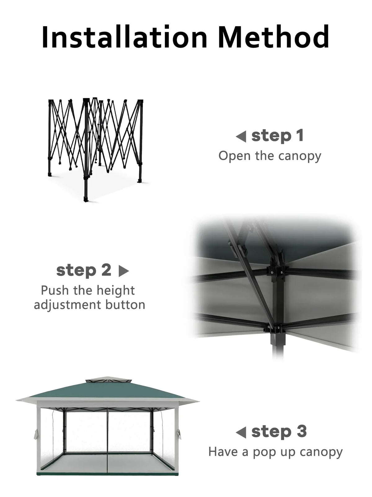 Accreate 13' X 13' Outdoor Patio Gazebo,Outdoor Canopy Tent with Mosquito Netting,Backyard Tent for Party, Wedding, Outdoor Dining, Patio, Backyard