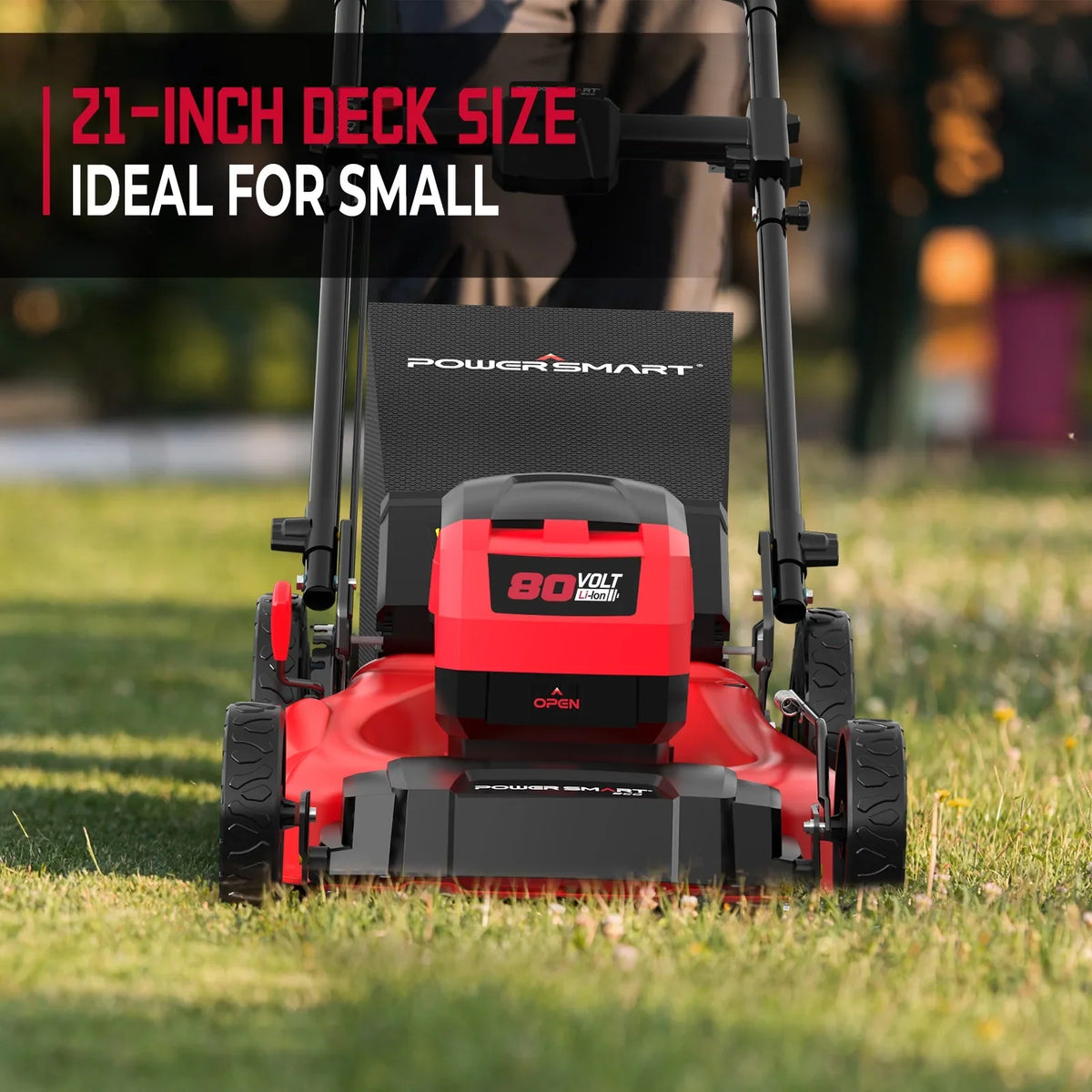PowerSmart 80V MAX 21" Cordless Lawn Mower, 3-in-1 Brushless Electric Lawn Mower