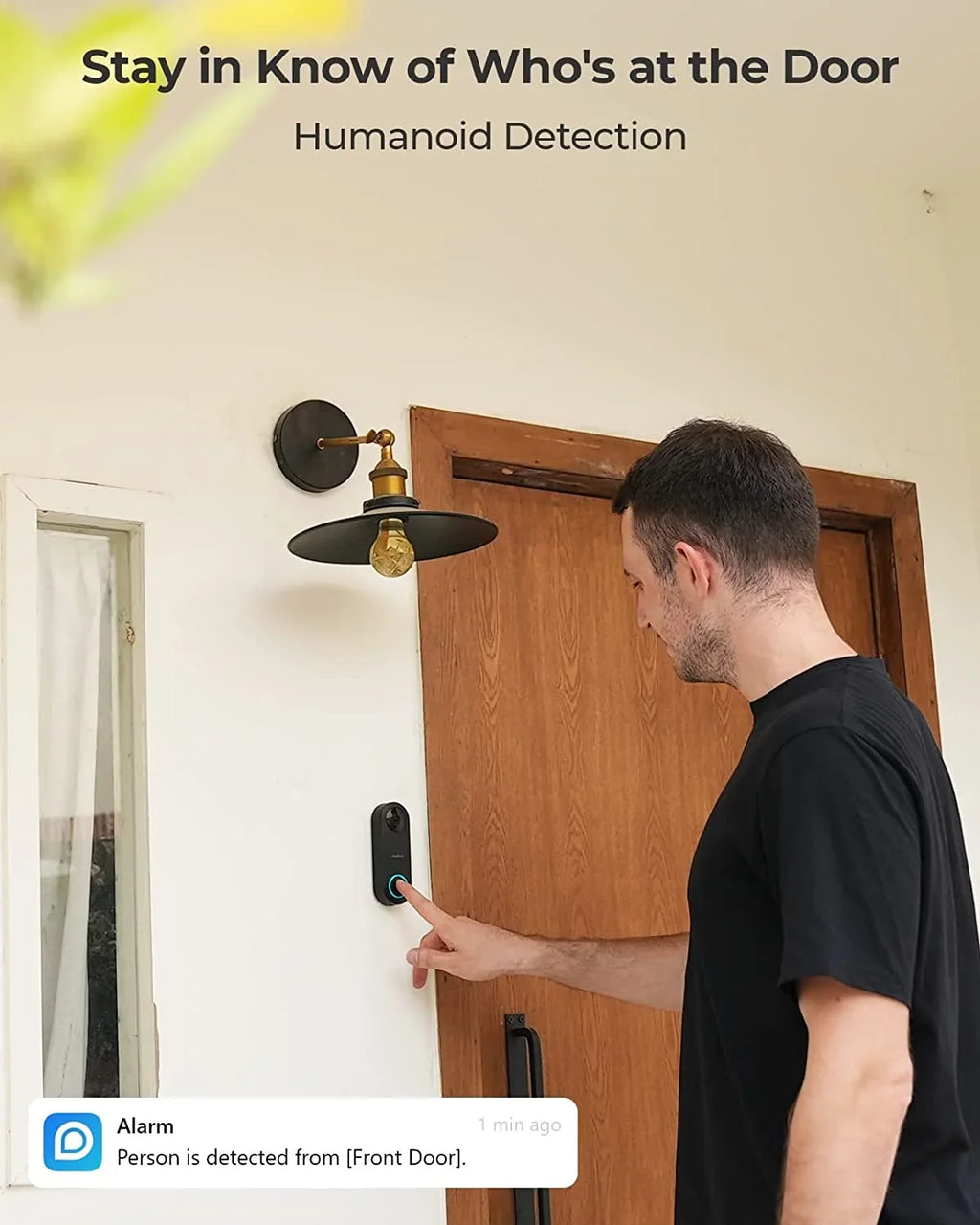 Reolink 2pcs Doorbell(PoE Version) 180" Diagonal, 5MP IP Security Camera with Chime, Secured Local Storage, No Monthly Fee