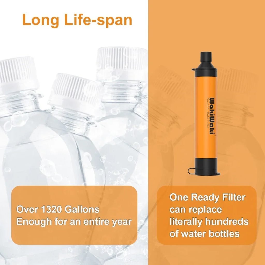 Water Filter Outdoor/Survival Camping Straw,Portable Water Filter 5000L,20pcs