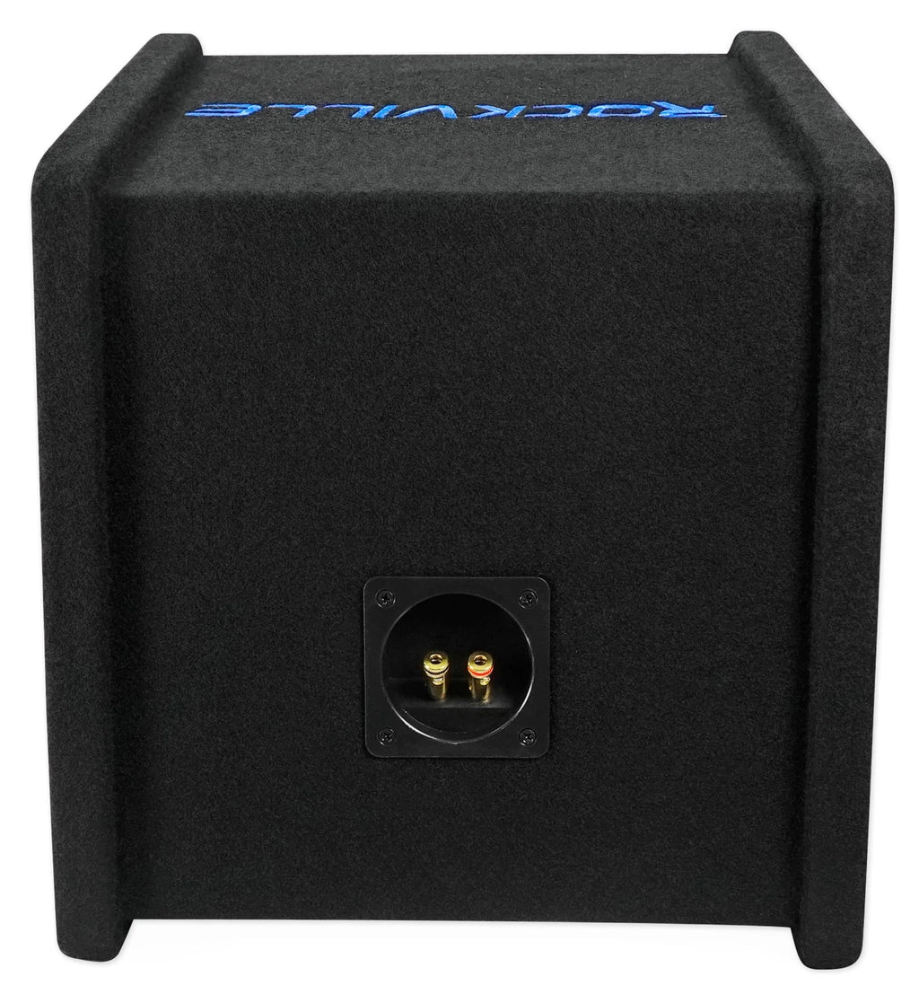 Rockville RV10.1D 500w 10" Loaded Car Subwoofer Enclosure+Mono Amplifier+Amp Kit