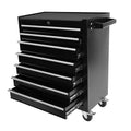 EastVita Tool Chest, 7-Drawer Rolling Tool Storage Cabinet with Liner, Adjustable Shelf, Locking Mechanism, Parking Brakes, Tool Cart Chest for Garage, Workshop, Home