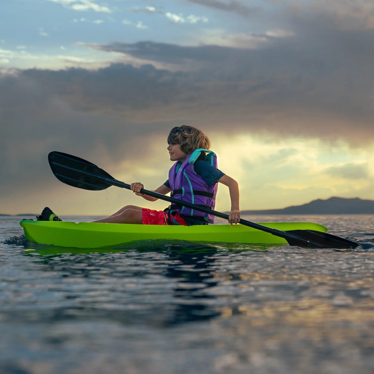 Lifetime Relay 65 in. Sit-on-Top 100 lb. Weight Capacity Youth Kayak, Chartreuse (91323)