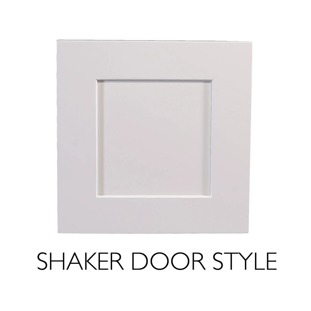 Design House Brookings Solid Wood Ready to Assemble 15"W x 24"H x 12"D Tall Shaker Wall Kitchen Cabinet, White