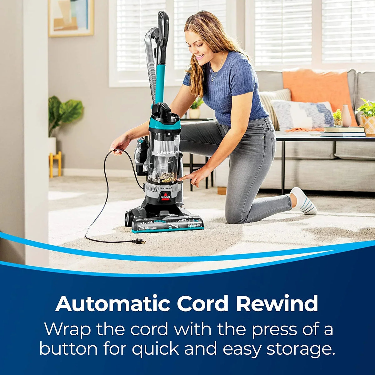 BISSELL CleanView Rewind Upright Vacuum Cleaner 3676