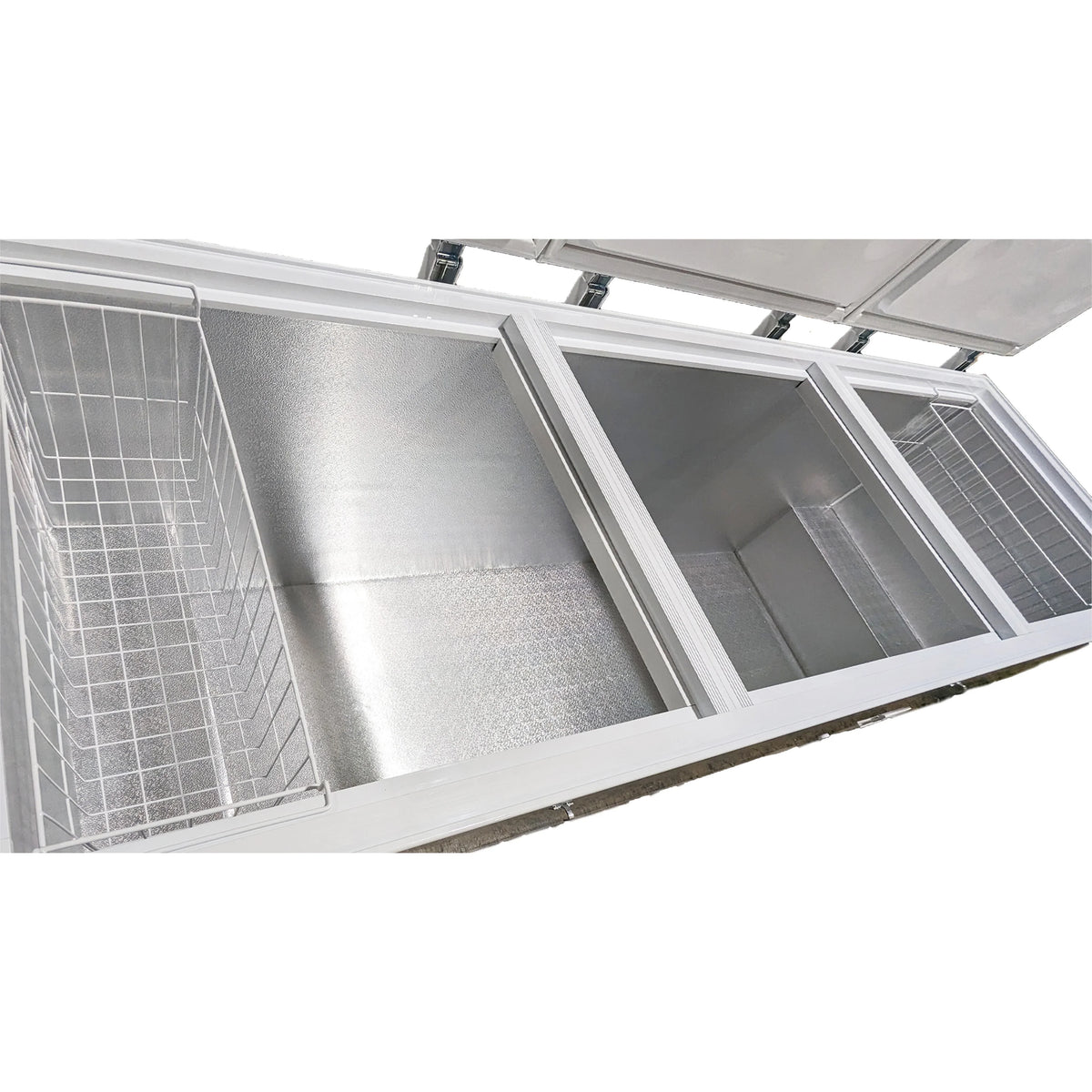 42 Cu.Ft. Chest Freezer, Deep Freezer with Top Open Three Door 106 in. Commercial Freezer NSF