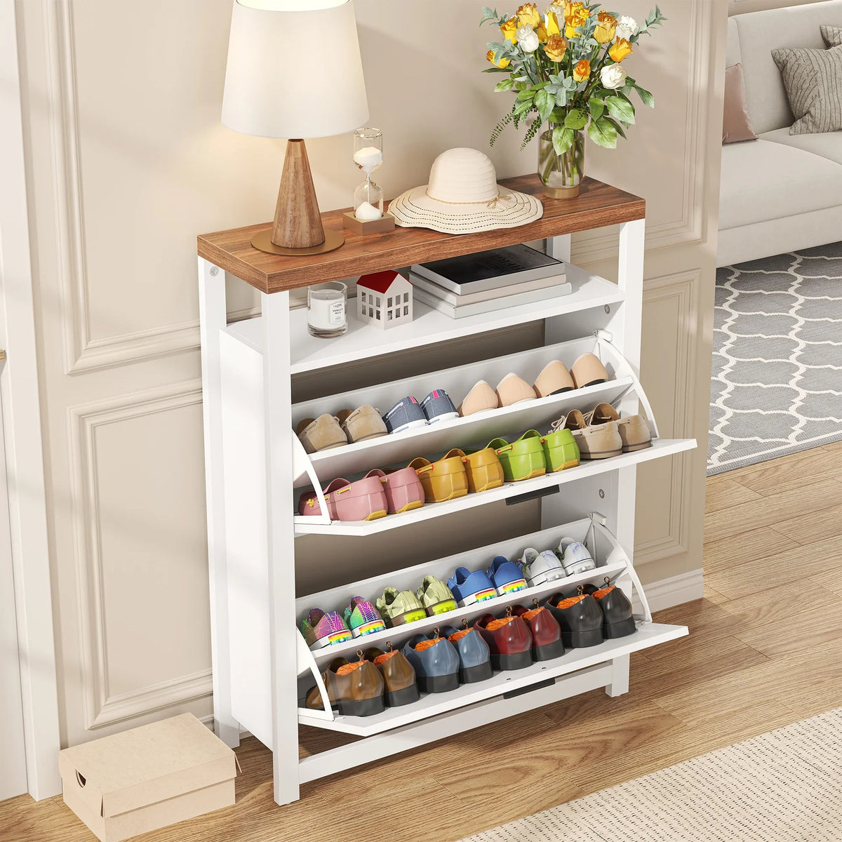 72" Kitchen Pantry Storage Cabinet, White Tall Pantry Cabinets With Drawer And Adjustable Shelves, Kitchen"Buffet Cupboards Pantry Organizers For Home Office Use