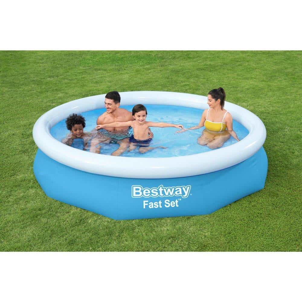 Bestway Fast Set 10" x 26" Round Inflatable Pool Set