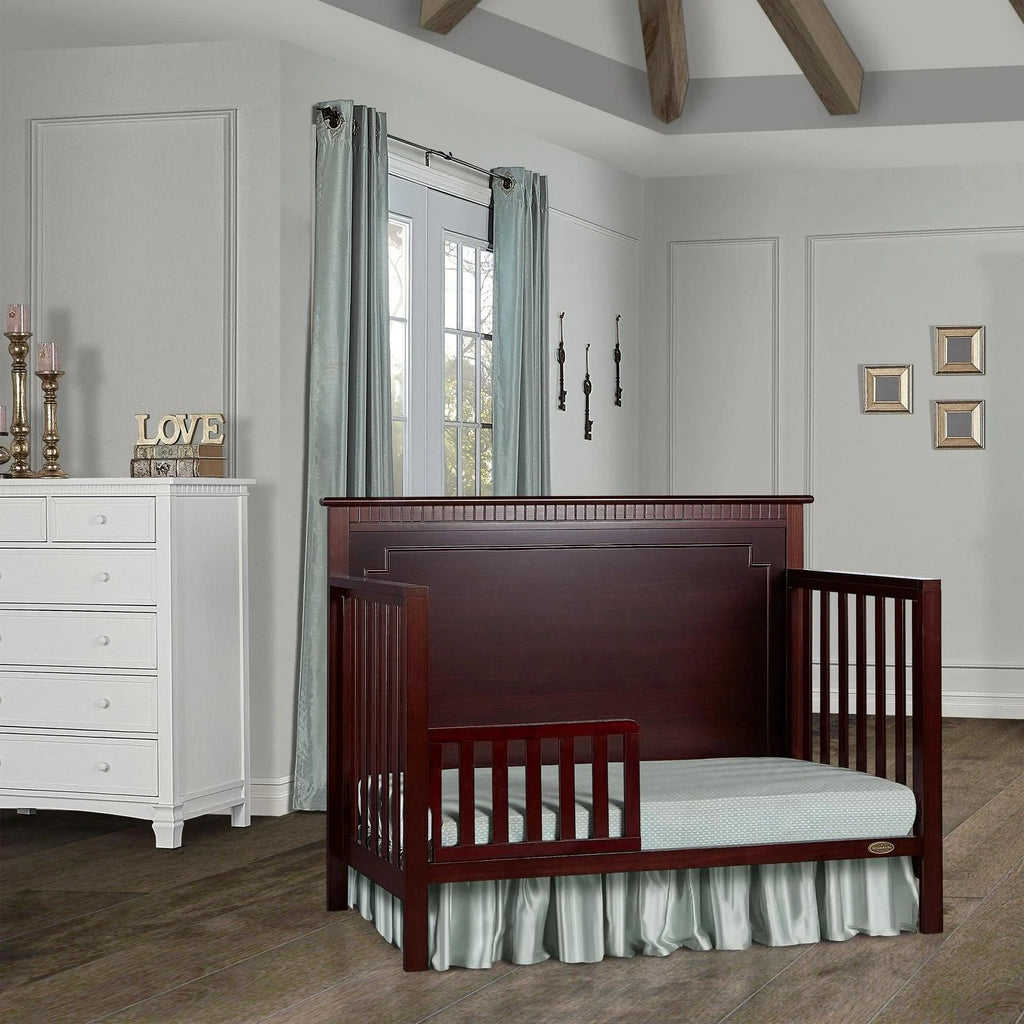 Dream On Me Morgan 5-in-1 Convertible Crib. Cherry