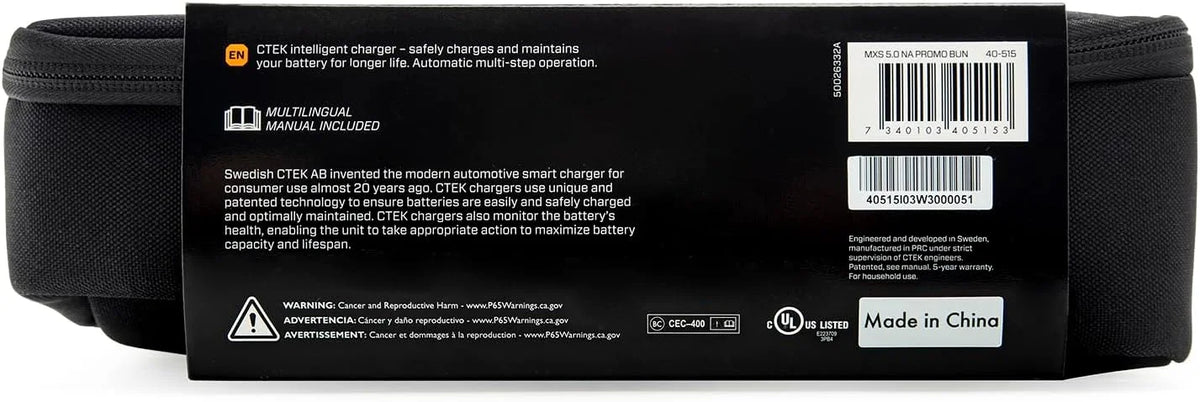 CTEK MXS 5.0 40-206 4.3 Amps 12V Fully Automatic Automotive Battery Charger