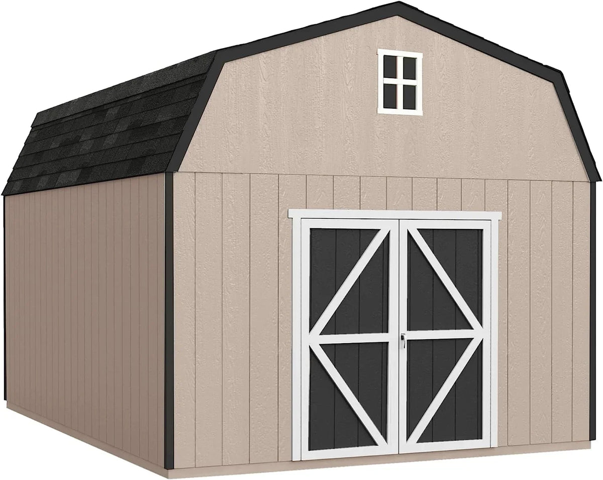 Handy Home Products Hudson 12 ft. x 16 ft. Wood Storage Shed