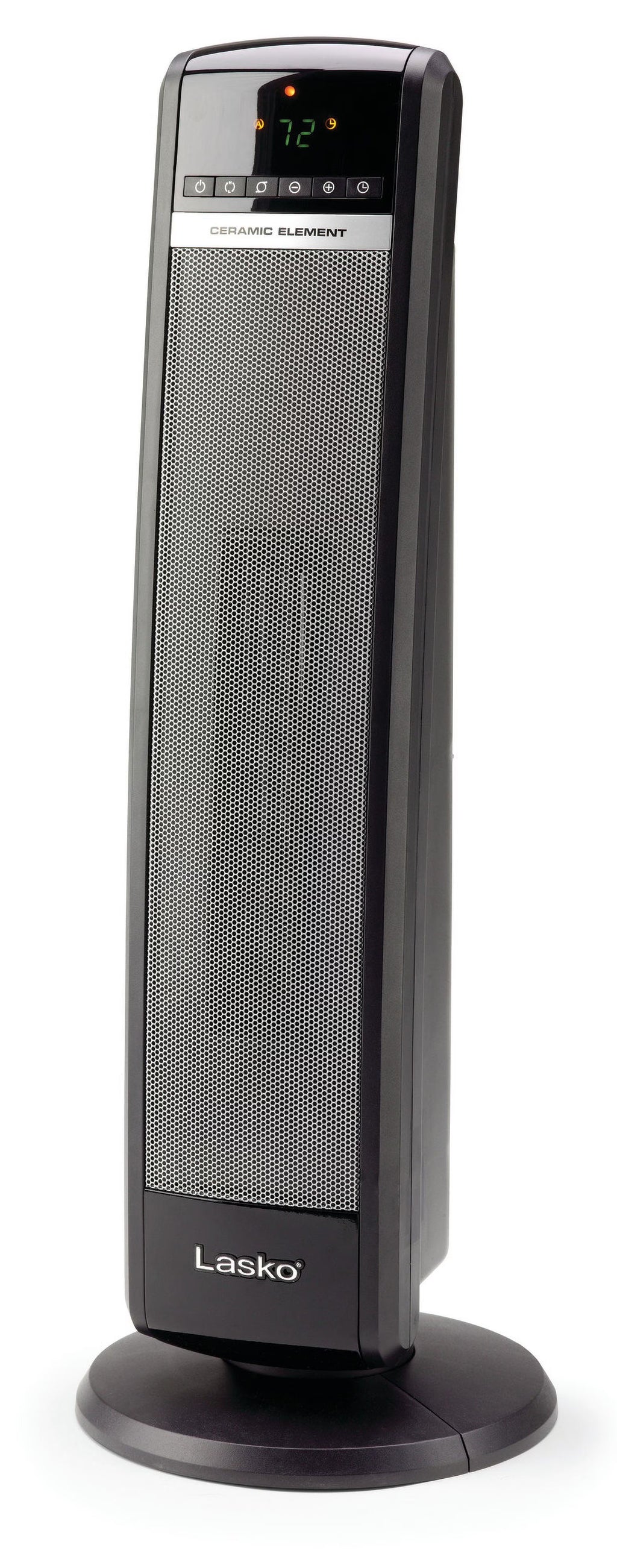 Lasko 29" 1500W Ceramic Tower Space Heater with Thermostat, Remote, Black, CT30754