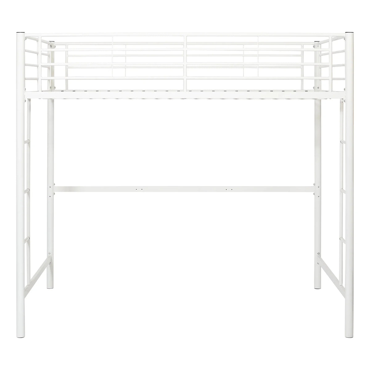 Walker Edison Sunset Modern Powder-Coated Steel Metal Full Loft Bunk Bed - Black
