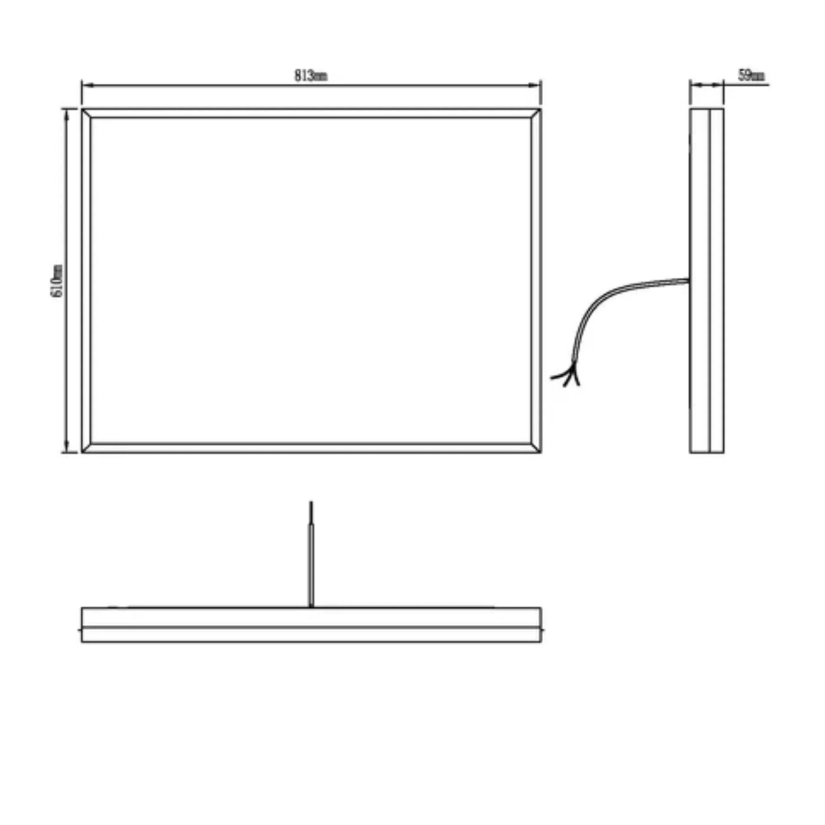Modern Mirrors Astral Lighted Bathroom Vanity Mirror, Wall Mirror with Dimmable Daylight LED Lighting