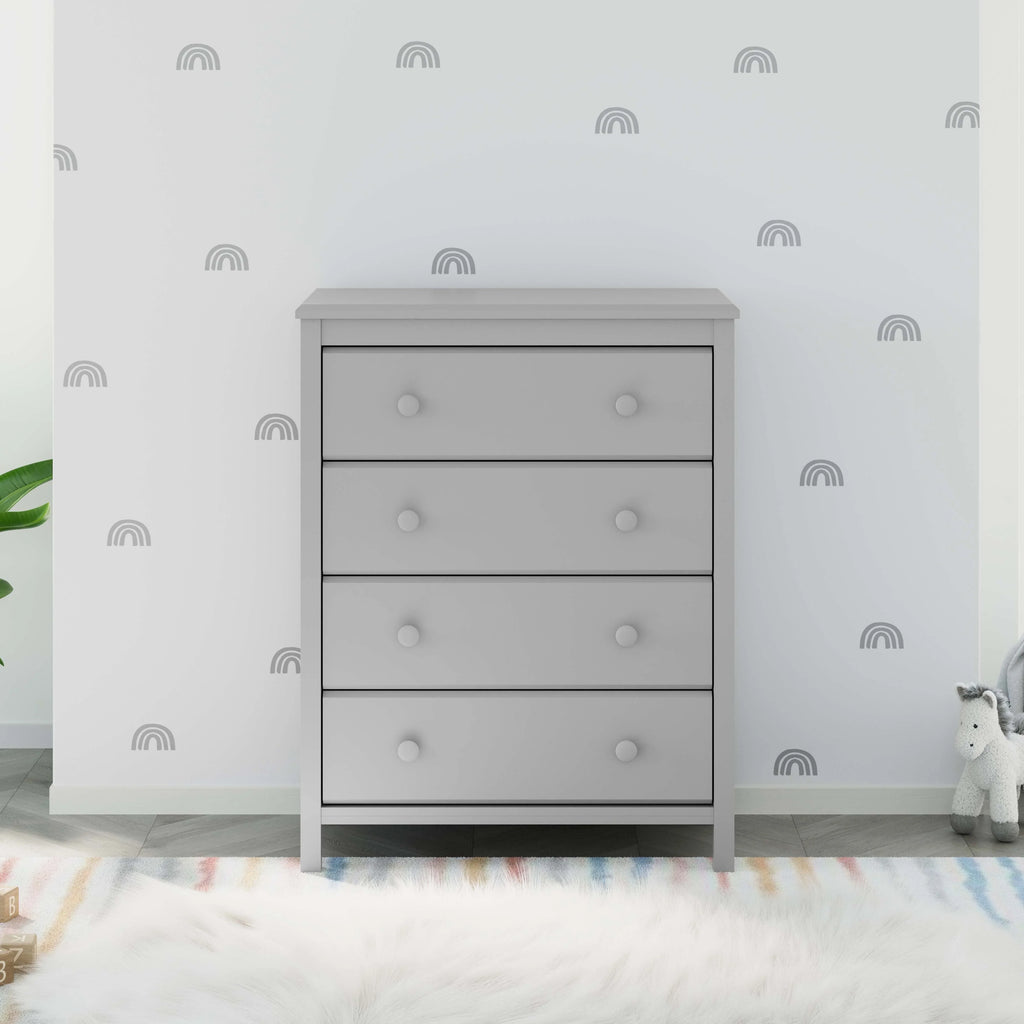 Storkcraft Alpine 4 Drawer Nursery Dresser, White