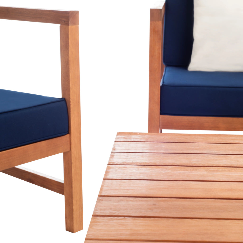 Safavieh Montez 4 Piece Outdoor Set with Accent Pillows