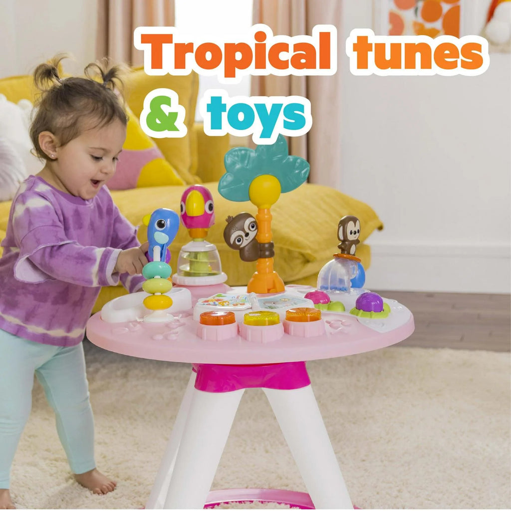Bright Starts Around We Go 2-in-1 Walk-Around Baby Activity Center & Table. Tropic Coral. Age 6 Months+