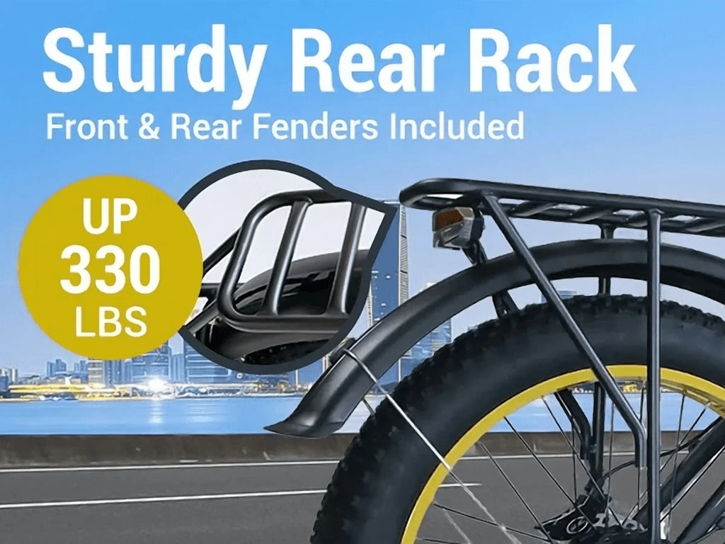 (US in Stock) 5000W Peak Dual Motor Electric Bike for Adults, 60V 25AH Removable Battery Ebike, 50MPH AWD 21-Speed Mountain Snow E-Bike with 26" x 4.0 Fat Tire, Long Range Mountain Off-Road EBikes