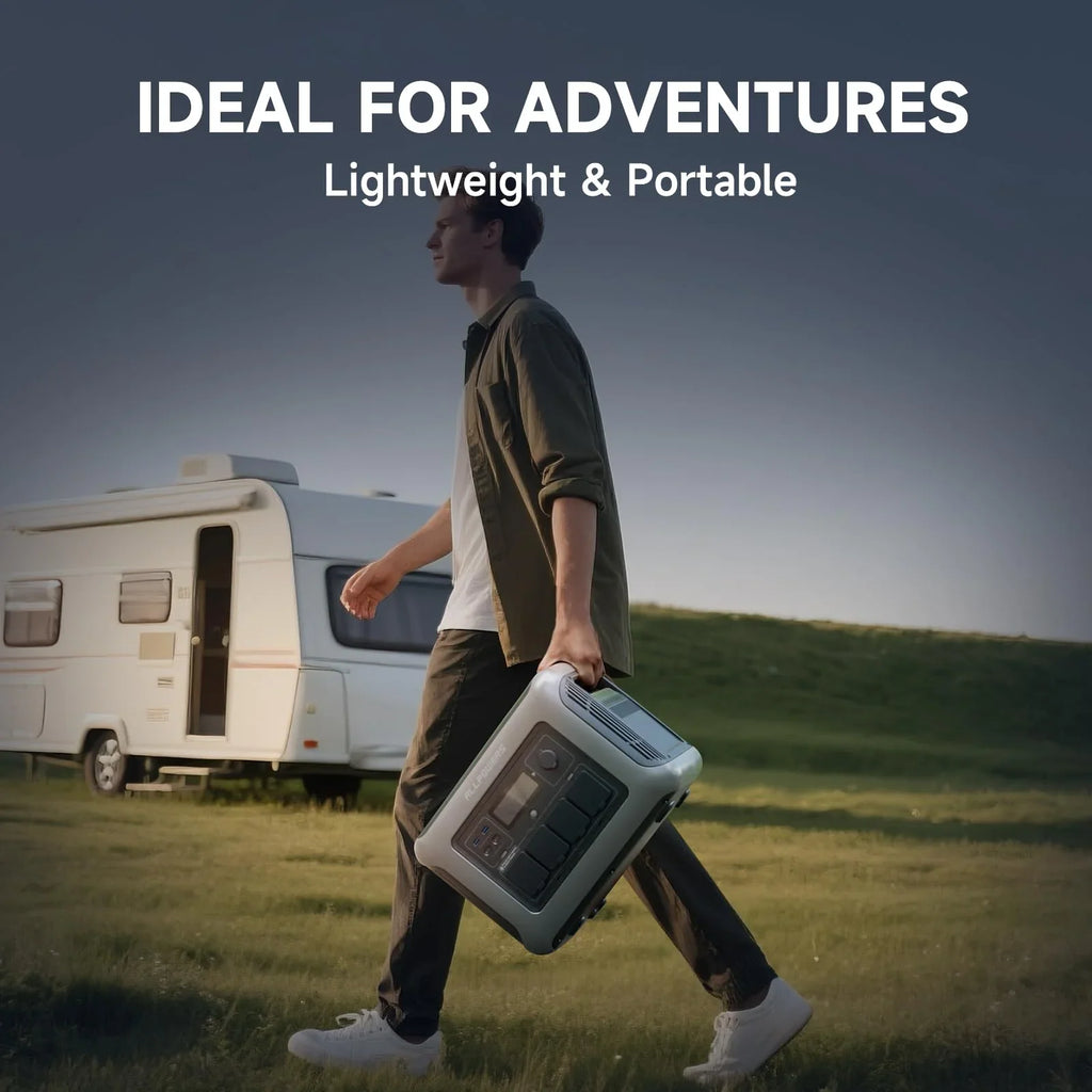 ALLPOWERS R1500 Portable Power Station 1600W, 1056Wh LiFePO4 Battery Solar Generator with 35dB Ultra-Quiet Operation, 1Hr Fast Charge, 15ms UPS for Home Backup, Indoor CPAP, Camping & RV