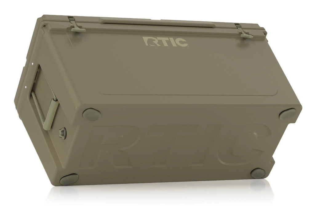 RTIC 145 QT Ultra-Tough Rotomolded Hard-Sided Ice Chest Cooler, White, Fits 195 Cans