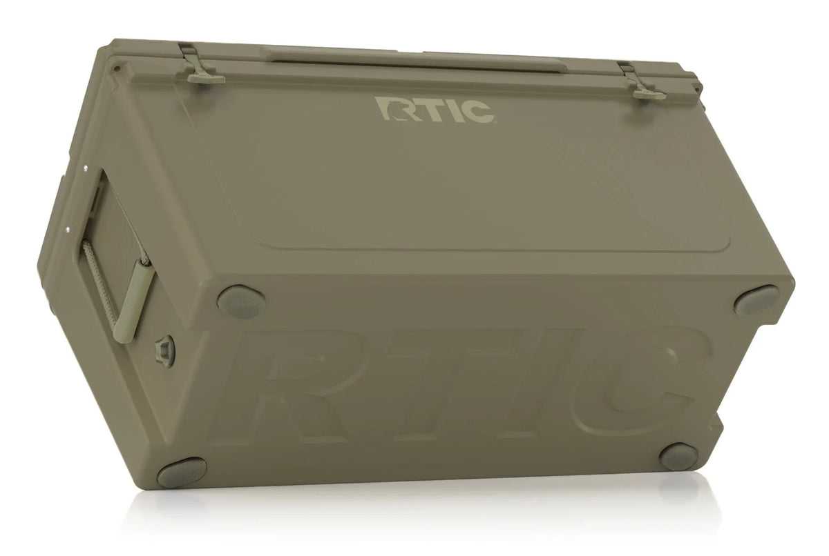 RTIC 145 QT Ultra-Tough Rotomolded Hard-Sided Ice Chest Cooler, White, Fits 195 Cans