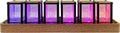 Nixie Tube Clock Electronic LED Glow mulation Retro Modern Wooden Alarm Clock USB Powered Home Decoration Gift