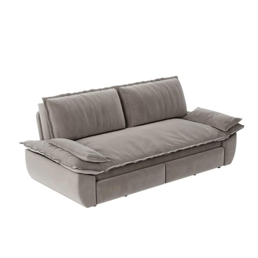 66" Queen Pull Out Sofa Bed, 3-in-1 Convertible Sleeper Sofa with Side Storage,Multi-Functional Velvet Loveseat Bed for Living Room,Bedroom