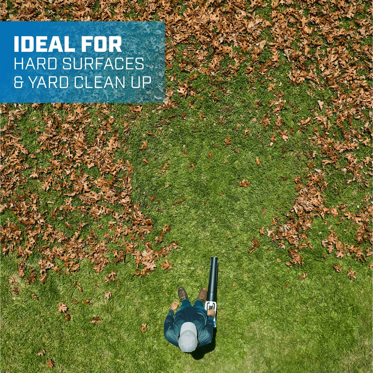 HART 40V 120 MPH at 450 CFM Cordless Axial Leaf Blower Kit, (1) 4.0Ah Lithium-Ion Battery