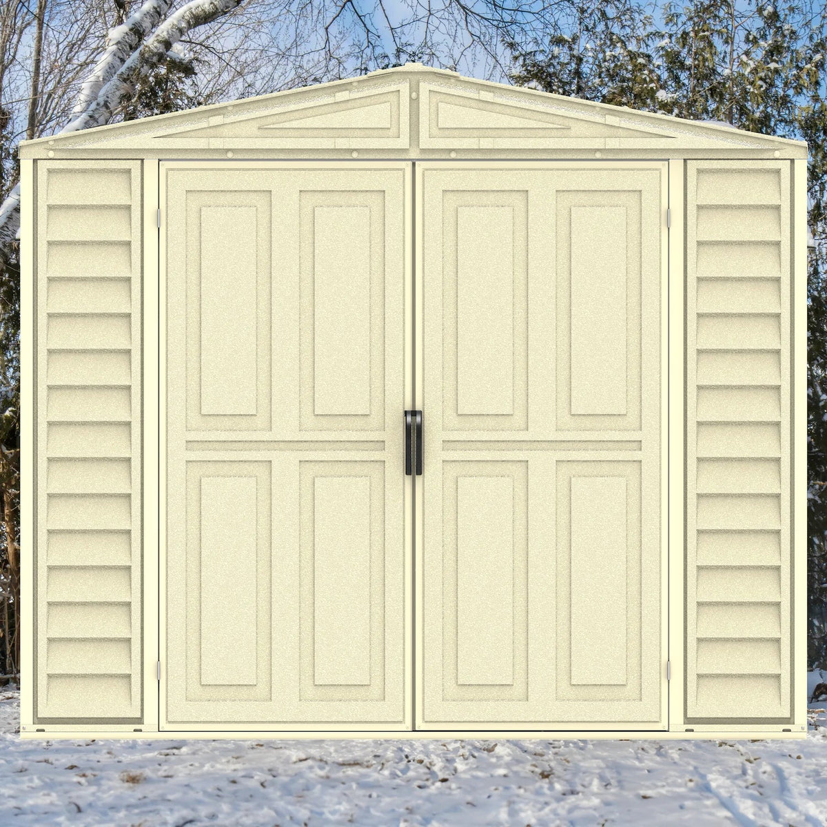 Duramax 8ft x 5.5ft Duramate Vinyl Shed with Foundation