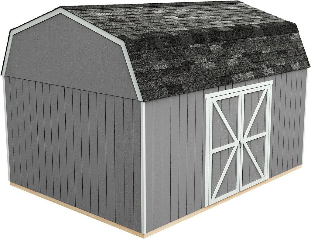 Handy Home Products Hudson 12 ft. x 16 ft. Wood Storage Shed