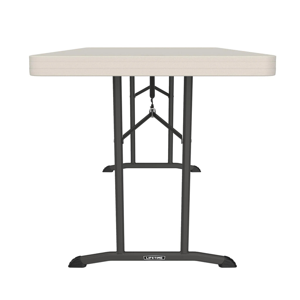 Lifetime 4 Foot Rectangle Folding Table, Indoor/Outdoor Commercial Grade, Almond (80568)