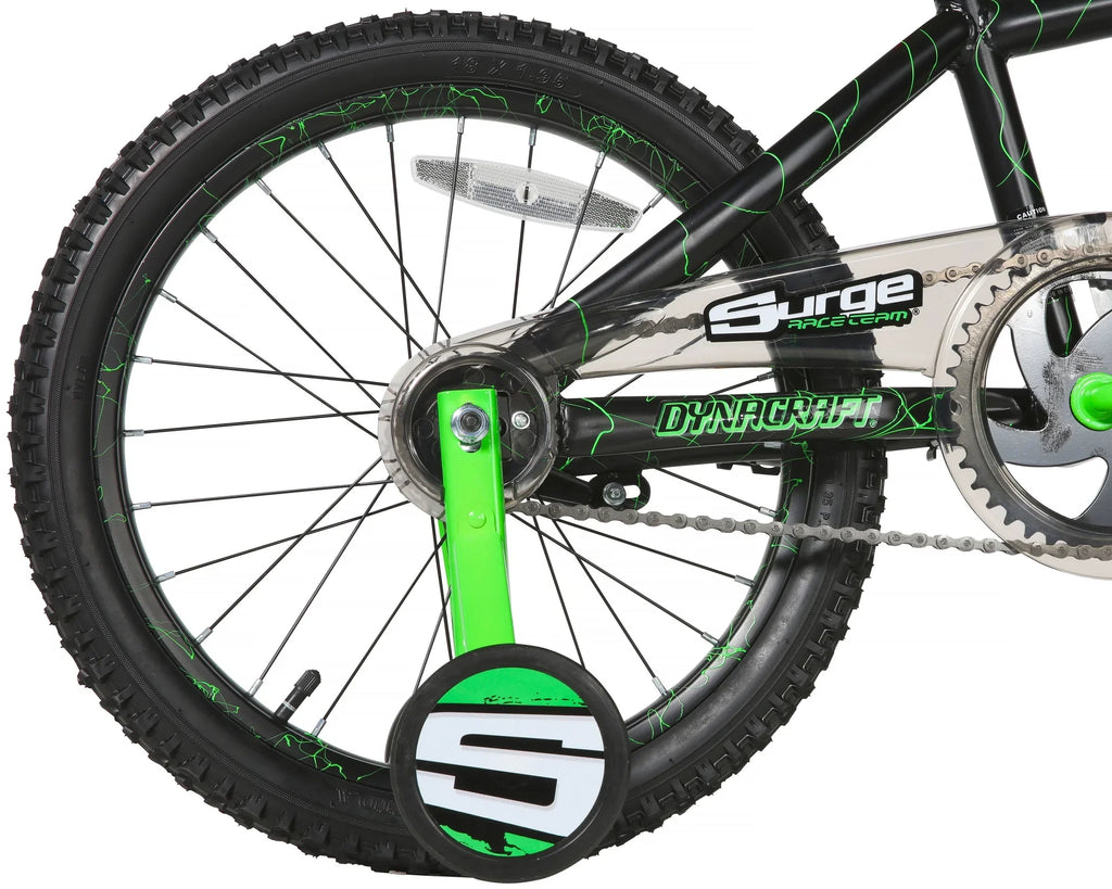 18" Dynacraft Surge Boys BMX Bike, Children Age 6-9 Years, Green