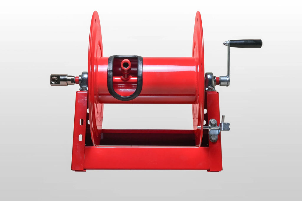Pressure Washer Hose Reels Heavy Duty 3/8" x 300ft,5000 PSI with Hand Crank Steel Reels for Power Washers | Outdoor Hose Reels for Water, Air, Liquid Use | Industrial-Grade Sturdy Frame Hose Reel